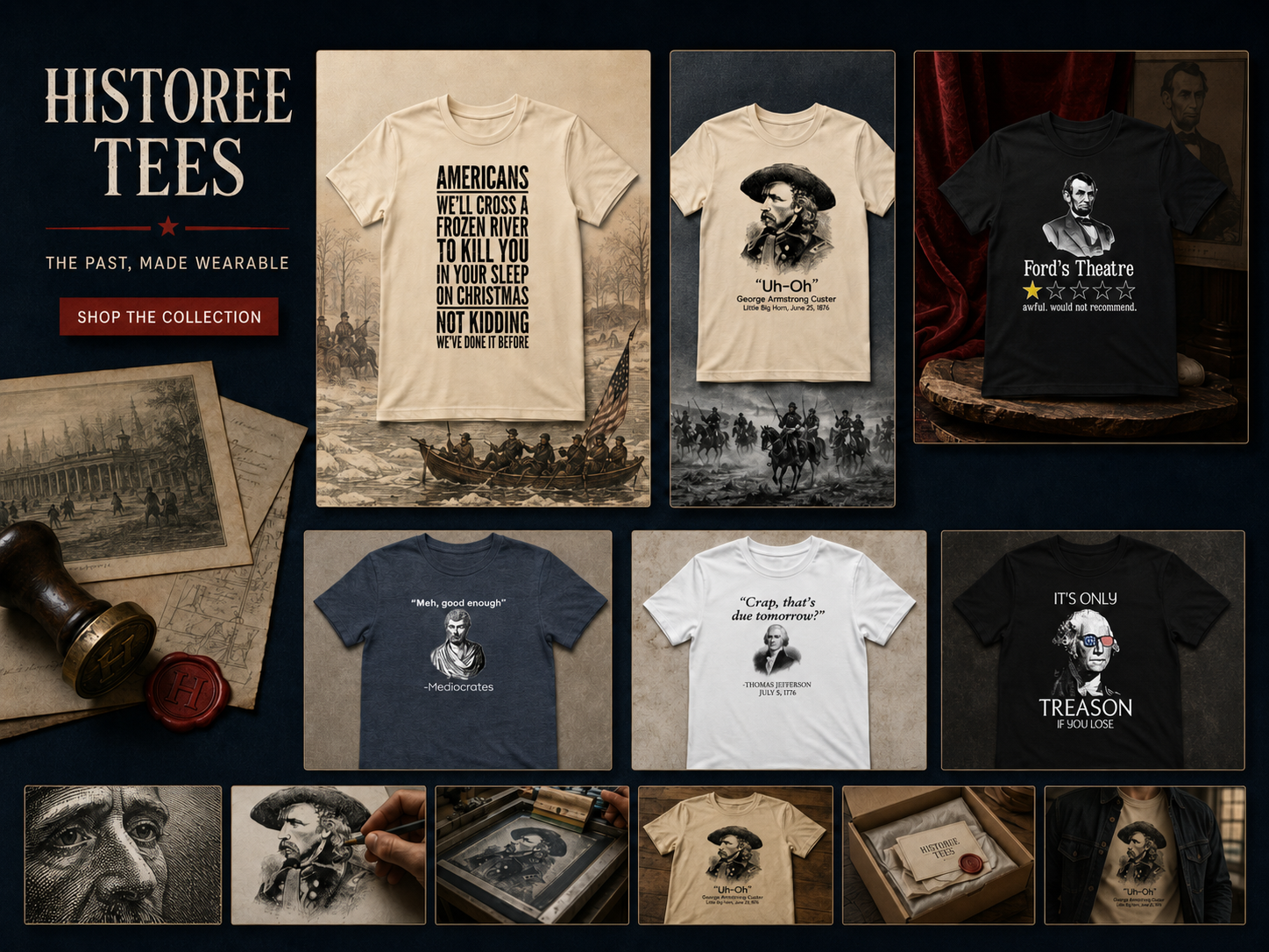 Historee Tees commercial campaign